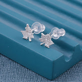 92.5 Sterling Silver Leaf Earrings For Women